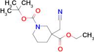 1,3-PIPERIDINEDICARBOXYLIC ACID, 3-(CYANOMETHYL)-, 1-(1,1-DIMETHYLETHYL) 3-ETHYL ESTER