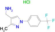 (3-METHYL-1-(4-(TRIFLUOROMETHYL)PHENYL)-1H-PYRAZOL-4-YL)METHANAMINE HCL