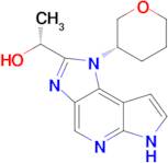 (R)-1-(1-((S)-TETRAHYDRO-2H-PYRAN-3-YL)-1,6-DIHYDROIMIDAZO[4,5-D]PYRROLO[2,3-B]PYRIDIN-2-YL)ETHANOL