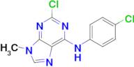 2-CHLORO-N-(4-CHLOROPHENYL)-9-METHYL-9H-PURIN-6-AMINE