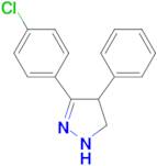 3-(4-CHLOROPHENYL)-4-PHENYL-4,5-DIHYDRO-1H-PYRAZOLE