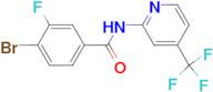 4-BROMO-3-FLUORO-N-(4-(TRIFLUOROMETHYL)PYRIDIN-2-YL)BENZAMIDE