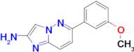 6-(3-METHOXYPHENYL)IMIDAZO[1,2-B]PYRIDAZIN-2-AMINE