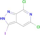 5,7-DICHLORO-3-IODO-1H-PYRAZOLO[3,4-C]PYRIDINE