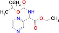 ETHYL 2-((TERT-BUTOXYCARBONYL)AMINO)-2-(PYRAZIN-2-YL)ACETATE