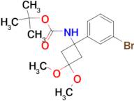 TERT-BUTYL (1-(3-BROMOPHENYL)-3,3-DIMETHOXYCYCLOBUTYL)CARBAMATE