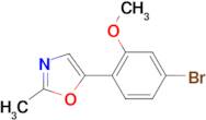 5-(4-BROMO-2-METHOXY-PHENYL)-2-METHYL-OXAZOLE