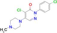 4-CHLORO-2-(4-CHLORO-PHENYL)-5-(4-METHYL-PIPERAZIN-1-YL)-2H-PYRIDAZIN-3-ONE