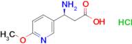 (S)-3-AMINO-3-(6-METHOXYPYRIDIN-3-YL)PROPANOIC ACID HCL