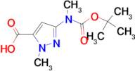 3-((TERT-BUTOXYCARBONYL)(METHYL)AMINO)-1-METHYL-1H-PYRAZOLE-5-CARBOXYLIC ACID