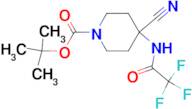 TERT-BUTYL 4-CYANO-4-(2,2,2-TRIFLUOROACETAMIDO)PIPERIDINE-1-CARBOXYLATE