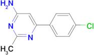 6-(4-CHLOROPHENYL)-2-METHYLPYRIMIDIN-4-AMINE