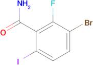 3-BROMO-2-FLUORO-6-IODOBENZAMIDE