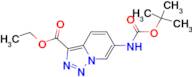 ETHYL 6-((TERT-BUTOXYCARBONYL)AMINO)-[1,2,3]TRIAZOLO[1,5-A]PYRIDINE-3-CARBOXYLATE