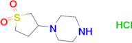 3-(PIPERAZIN-1-YL)TETRAHYDROTHIOPHENE 1,1-DIOXIDE HCL