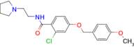 2-CHLORO-4-((4-METHOXYBENZYL)OXY)-N-(2-(PYRROLIDIN-1-YL)ETHYL)BENZAMIDE