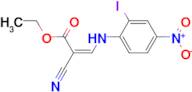 ETHYL 2-CYANO-3-((2-IODO-4-NITROPHENYL)AMINO)ACRYLATE