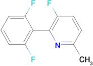 2-(2,6-DIFLUOROPHENYL)-3-FLUORO-6-METHYLPYRIDINE