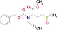 (2S)-METHYL 2-(((BENZYLOXY)CARBONYL)(PROP-2-YN-1-YL)AMINO)-4-(METHYLSULFINYL)BUTANOATE