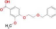 4-(2-(BENZYLOXY)ETHOXY)-3-METHOXYBENZOIC ACID