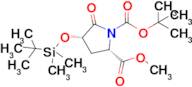 (2S,4S)-1-TERT-BUTYL 2-METHYL 4-((TERT-BUTYLDIMETHYLSILYL)OXY)-5-OXOPYRROLIDINE-1,2-DICARBOXYLATE