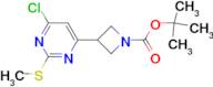 TERT-BUTYL 3-(6-CHLORO-2-(METHYLTHIO)PYRIMIDIN-4-YL)AZETIDINE-1-CARBOXYLATE