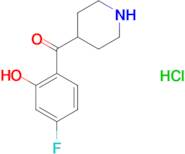 (4-FLUORO-2-HYDROXYPHENYL)-4-PIPERIDINYL-METHANONE, HCL (1:1)