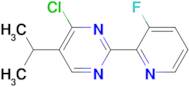 4-CHLORO-2-(3-FLUOROPYRIDIN-2-YL)-5-ISOPROPYLPYRIMIDINE