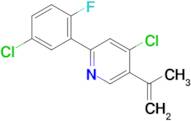 4-CHLORO-2-(5-CHLORO-2-FLUOROPHENYL)-5-(PROP-1-EN-2-YL)PYRIDINE