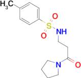 4-METHYL-N-(3-OXO-3-(PYRROLIDIN-1-YL)PROPYL)BENZENESULFONAMIDE