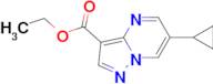 ETHYL 6-CYCLOPROPYLPYRAZOLO[1,5-A]PYRIMIDINE-3-CARBOXYLATE