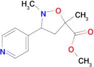 METHYL 2,5-DIMETHYL-3-(PYRIDIN-4-YL)ISOXAZOLIDINE-5-CARBOXYLATE