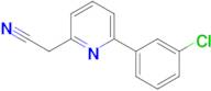 2-(6-(3-CHLOROPHENYL)PYRIDIN-2-YL)ACETONITRILE