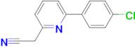 2-(6-(4-CHLOROPHENYL)PYRIDIN-2-YL)ACETONITRILE