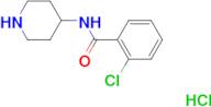 2-CHLORO-N-(PIPERIDIN-4-YL)BENZAMIDE HCL