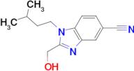 2-(HYDROXYMETHYL)-1-ISOPENTYL-1H-BENZO[D]IMIDAZOLE-5-CARBONITRILE