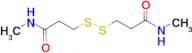 N,N'-DIMETHYL-3,3'-DITHIODIPROPIONAMIDE