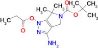 TERT-BUTYL 3-AMINO-6,6-DIMETHYL-1-(PROPIONYLOXY)-4,6-DIHYDROPYRROLO[3,4-C]PYRAZOLE-5(1H)-CARBOXYLA…