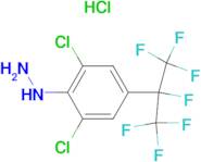 (2,6-DICHLORO-4-(PERFLUOROPROPAN-2-YL)PHENYL)HYDRAZINE HCL