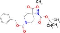 1,4-PIPERIDINEDICARBOXYLIC ACID, 4-[[(1,1-DIMETHYLETHOXY)CARBONYL]AMINO]-, 4-METHYL 1-(PHENYLMETHY…