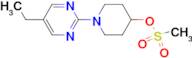 1-(5-ETHYLPYRIMIDIN-2-YL)PIPERIDIN-4-YL METHANESULFONATE