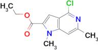 ETHYL 4-CHLORO-1,6-DIMETHYL-1H-PYRROLO[3,2-C]PYRIDINE-2-CARBOXYLATE