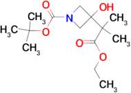 TERT-BUTYL 3-(1-ETHOXY-2-METHYL-1-OXOPROPAN-2-YL)-3-HYDROXYAZETIDINE-1-CARBOXYLATE