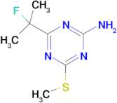 4-(2-FLUOROPROPAN-2-YL)-6-(METHYLSULFANYL)-1,3,5-TRIAZIN-2-AMINE