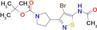 TERT-BUTYL 3-(5-ACETAMIDO-4-BROMOISOTHIAZOL-3-YL)PYRROLIDINE-1-CARBOXYLATE