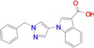 1-(1-BENZYL-1H-PYRAZOL-4-YL)-1H-INDOLE-3-CARBOXYLIC ACID