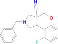 2-BENZYL-9-FLUORO-1,2,3,3A,4,9B-HEXAHYDROCHROMENO[3,4-C]PYRROLE-3A-CARBONITRILE