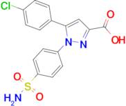 1-[4-(AMINOSULFONYL)PHENYL]-5-(4-CHLOROPHENYL)-1H-PYRAZOLE-3-CARBOXYLIC ACID