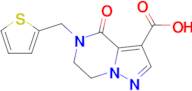 4-OXO-5-(THIOPHEN-2-YLMETHYL)-4,5,6,7-TETRAHYDROPYRAZOLO[1,5-A]PYRAZINE-3-CARBOXYLIC ACID