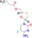 ((2S,5R)-5-(4-AMINO-5-FLUORO-2-OXOPYRIMIDIN-1(2H)-YL)-1,3-OXATHIOLAN-2-YL)METHYL BUTYRATE